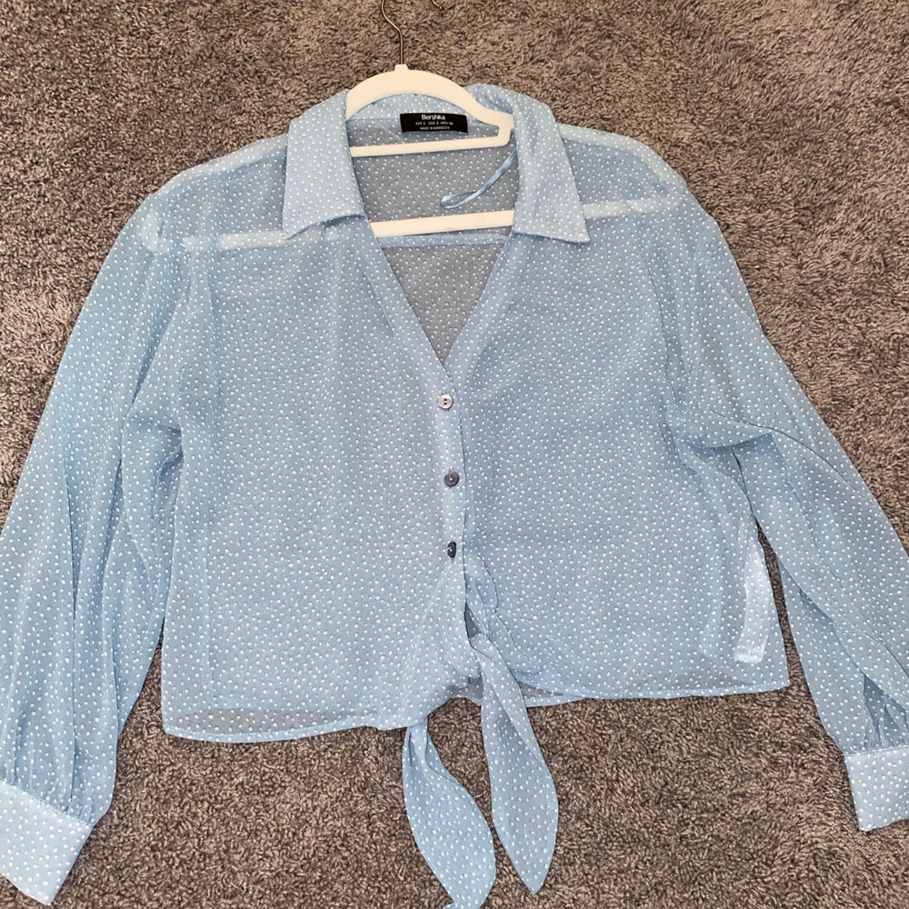 Bershka dotted blouse